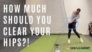 HOW MUCH TO CLEAR AND TURN HIPS TO CRUSH YOUR SHOTS STRAIGHT! Golf Academy with Shawn Clement