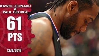 Kawhi Leonard and Paul George combine for 61 points vs. the Wizards | 2019-20 NBA Highlights