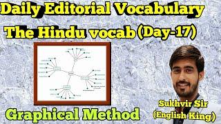 Daily editorial vocabulary series | day-17 | The hindu newspaper vocabulary series | graph method