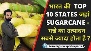 Top 10 States of India where Sugarcane is Produced the Most |Sugarcane farming in India | Sugarcane