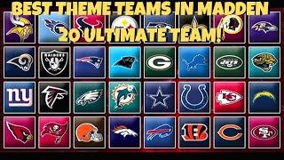 BEST THEME TEAM? RANKING THE TOP 10 THEME TEAMS IN MADDEN 20 ULTIMATE TEAM! FEBRUARY RANKINGS!