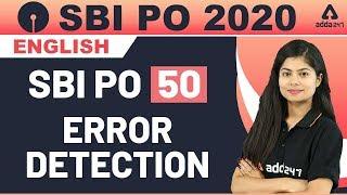 SBI PO-50 Error Detection | English Lesson For SBI PO 2020