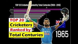 Top 20 Cricketers Ranked by Total Centuries| Virat Kohli | 100's | 1950 to 2019