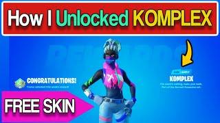 Fortnite KOMPLEX SKIN Unlocked - How to get Komplex SKIN - How to get Komplex / Complex Fortnite