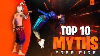 TOP 10 MYTHBUSTERS IN GARENA FREE FIRE BATTLEGROUND 