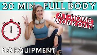 20 MINUTE AT-HOME WORKOUT | No Equipment and Real-Time! (QUARANTINE WORKOUT)