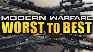 Modern Warfare: WORST to BEST Assault Rifles!