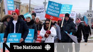 Tensions rise as Ontario teachers’ strikes increase