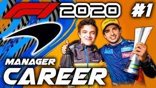 F1 2020 McLaren Manager Career - WE BEGIN THE RETURN TO GLORY! #1