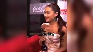Ariana Grande first time meeting Billie tiktok honeymoon.baby