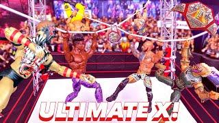 ULTIMATE X HARDCORE CHAMPIONSHIP FIGURE MATCH BALOR VS REY VS DREAM VS RVD VS RICOCHET VS ANDRADE!