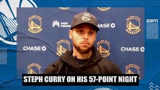 Stephen Curry talks Warriors defense, 57-point performance in loss to Mavericks | NBA on ESPN