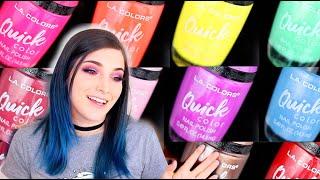 LA Colors NEW Quick Color Nail Polish Swatches and Review || KELLI MARISSA