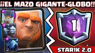 ¡¡EL TOP 1 DEL MUNDO NOS ENSEÑA COMO GANAR CON EL MAZO GIGANTE-GLOBO EN 7000+ COPAS!! - [CLASHTV]