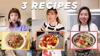 Foreigners Try Cooking Staple Japanese Home Recipes! (FOR THE FIRST TIME)