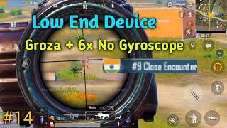 2 Finger Non Gyro Low End Device Pubg Mobile Solo vs Squad Erangel Gameplay #14