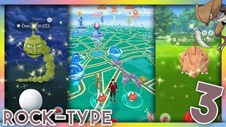 *NEW* Top 3 Best Shiny ROCK-TYPE Nest Coordinates in Pokemon GO | Onix, Rhyhorn & Kabuto