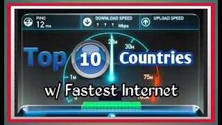 Top 10 Countries With the Fastest Internet - 10 Bansa na may Mabilis na Internet