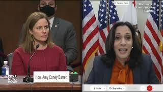 WATCH: Sen. Kamala Harris questions Supreme Court nominee Amy Coney Barrett