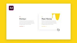 Adobe XD Hover Effect Design & Prototype Tutorial