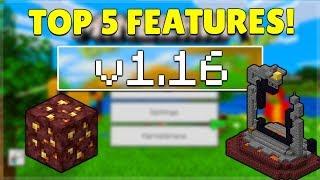 TOP 5 BIGGEST game changing features for the MCPE 1.16 Nether Update