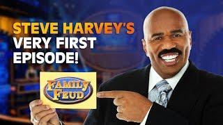 Steve Harvey's VERY FIRST episode! | Family Feud