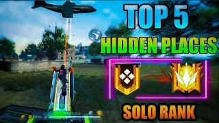 TOP 5 HIDDEN PLACE IN FREE FIRE ! TOP 10 HIDE PLACE IN BERMUDA MAP ! RANK PUSH TIPS ! PRO UIVERSITY