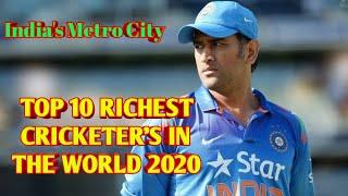 Top 10 Richest Cricketer in the World  2020 (IMC India's Metro City)