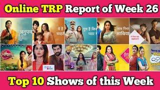 Online TRP Report of Week 26 : Top 10 Shows of this Week