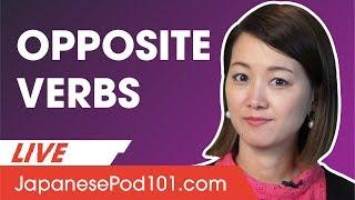 Learning Japanese Verbs Using Opposites