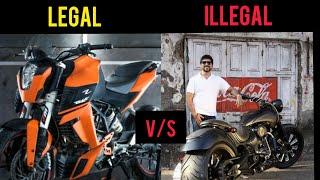 Top 10 Legal & Illegal motorcycle modification in India 