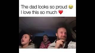 Daughters sing infront of father his reaction was very emotional