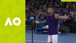 Nick Kyrgios: "I'm lost for words!" on-court interview (2R) | Australian Open 2021