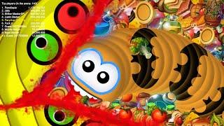 Worms Zone © Bad Man vs Good Gain Best Master Troll Top 1 Slither Snake io Online Games Record