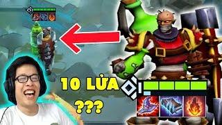 Singed + 10 Lửa | Nó Ở Cái Tầm Vũ Trụ - 1 Mình Cân Sạch Cả Team | Đấu Trường Chân Lý