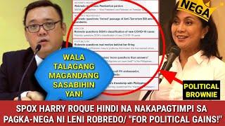 SPOX HARRY ROQUE HINDI NAKAPAGTIMPI AT SINUPALPAL SI LENI ROBREDO! / "SANA MAY SOLUTION KA TALAGA!"