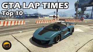 Top 10 Fastest Cars (2021) - GTA 5 Best Fully Upgraded Cars Lap Time Countdown