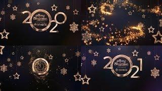 Christmas Logo Gold | After Effects template