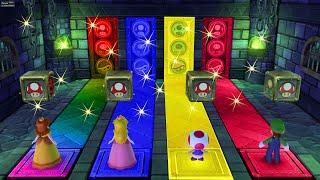 Mario Party 10 Series Map - Luigi vs Daisy vs Peach vs Toad (Whimsical Waters)