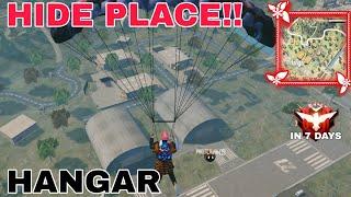 Top 10 Hide Place in Hangar | Tips and Tricks | Free Fire Gameplay | The Legend