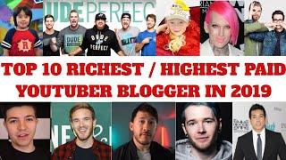 TOP 10 RICHEST/HIGHEST PAID YOUTUBER IN THE WORLD 2019 | RYAN KAJI | DUDE PERFECT | ANASTASIA