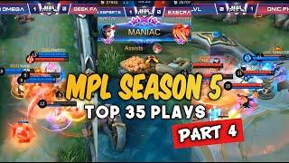 TOP 35 PLAYS MPL SEASON 5 PART 4