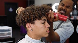 FULL LENGTH *24MIN* HAIRCUT TUTORIAL: MID FADE | CURLY TOP | CRISPY EDGE UP