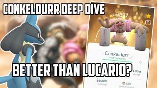 Conkeldurr Deep Dive In Pokemon Go! New Best Fighting Type?