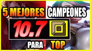 5 MEJORES CAMPEONES TOP S10 | Parche 10.7 | Tier List S+ | GUÍA LOL - #GagoOP