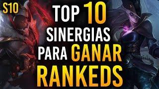 Las 10 MEJORES SINERGIAS para GANAR RANKEDS en LEAGUE OF LEGENDS S10