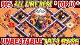 *** All Time Best TOP 10 *** TH14 War Base + Link ( 2021 ) | Unbeatable 