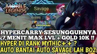 RAHASIA !!! HYPERCARRY SESUNGGUHNYA 7 MNT LEVEL MAX GOLD 10K