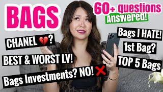 Q&A: LUXURY BAGS - 60+ questions ANSWERED! TOP 5 Bags! Best & Worst Bags, Investments? Bags I HATE!