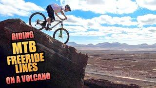 RIDING MTB FREERIDE LINES ON A VOLCANO